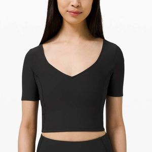 lululemon athletica Black Crop Top